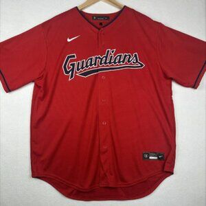 Cleveland Guardians Men's XL Nike Red Alternate Official MLB Limited Jersey